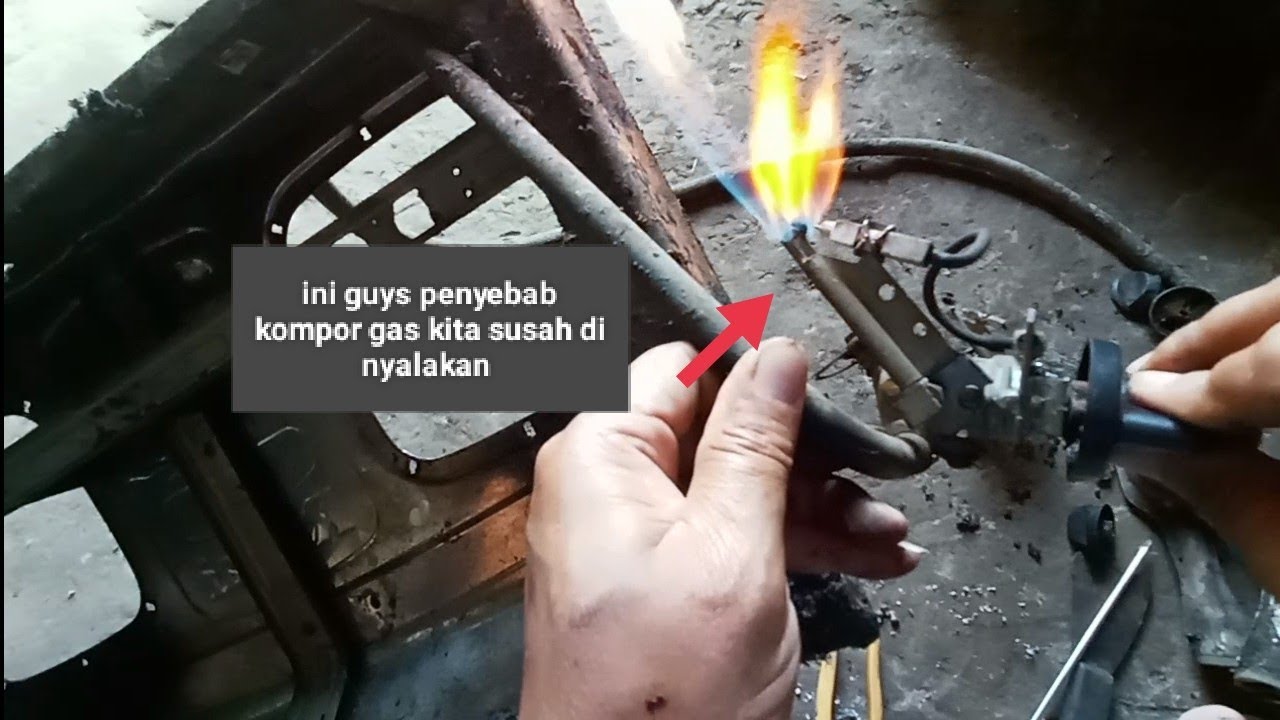 Tutorial detail mengatasi kompor gas susah nyala#belajarbersama#service kompor gas