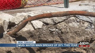 M.U.D. says water main breaks up 20% in Omaha this year