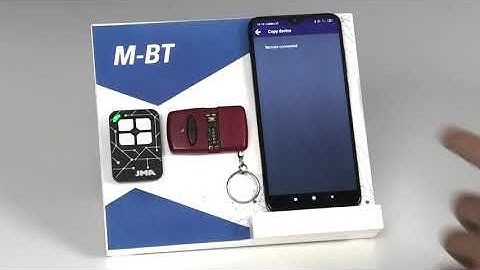 M-BT using the APP - Rolling Code 1 Press + Registration
