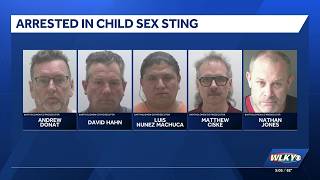 5 men arrested in child predator sting operation in southern Indiana