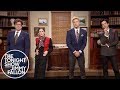 Demi Moore and Jimmy Fallon can't stop giggling during ridiculous spoof law commercial