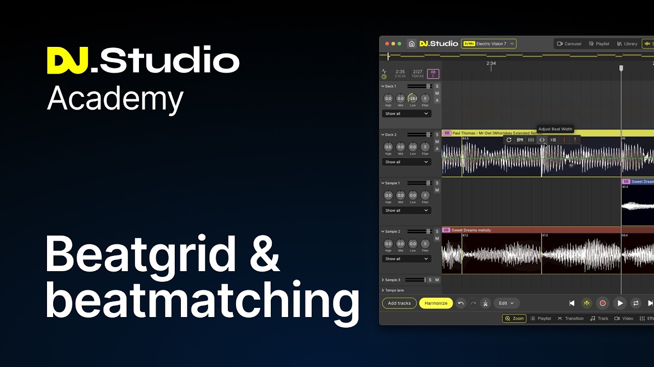 Master Beatmatching in DJ.Studio | Beat Grid, Quantize & AI Flex ...