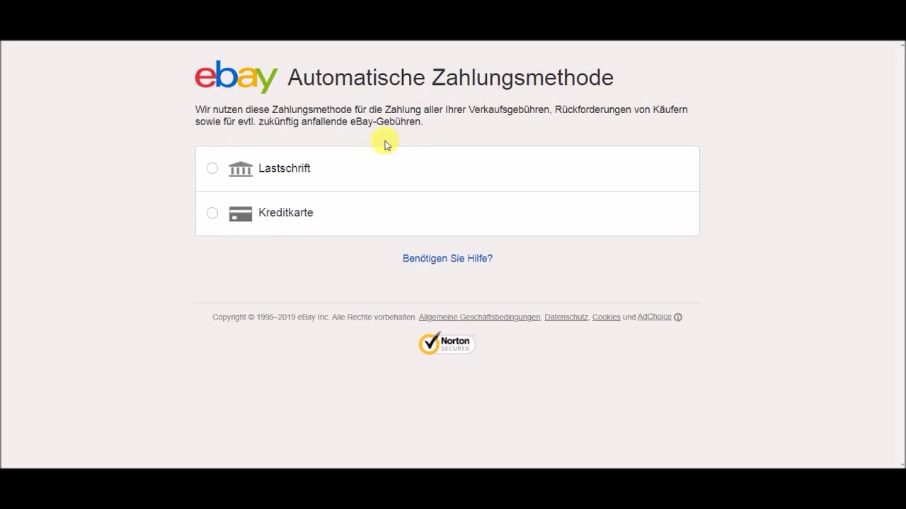 Anleitung Bei Ebay Bankkonto Fur Den Einzug Der Ebay Gebuhren Andern Youtube
