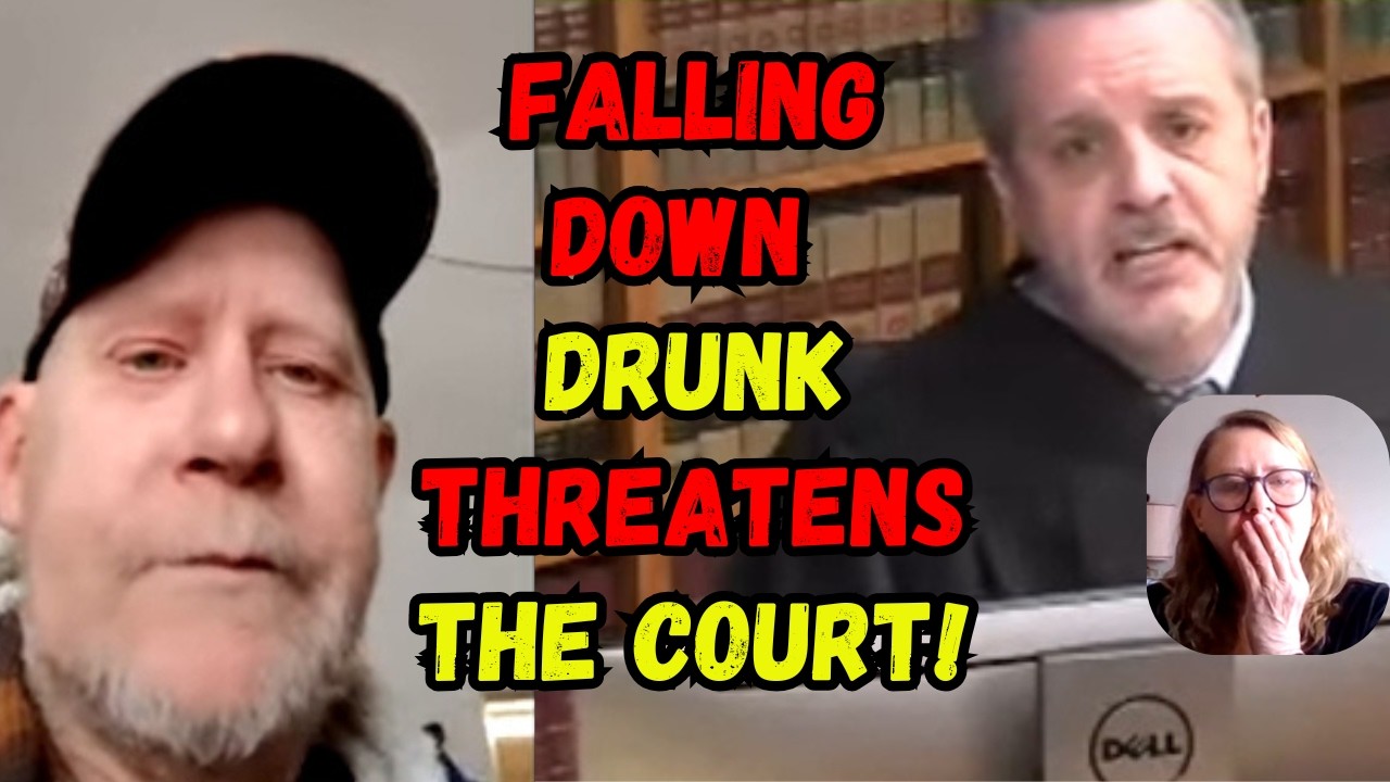 FALLING Down Drunk THREATENS His Family AND the Court..Court Has to Act to Keep EVERYONE Safe!