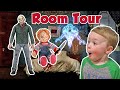 Scary Horror Bedroom Tour - Jagger's Horror Collection with Jason Vorhees & Freddy Kreuger