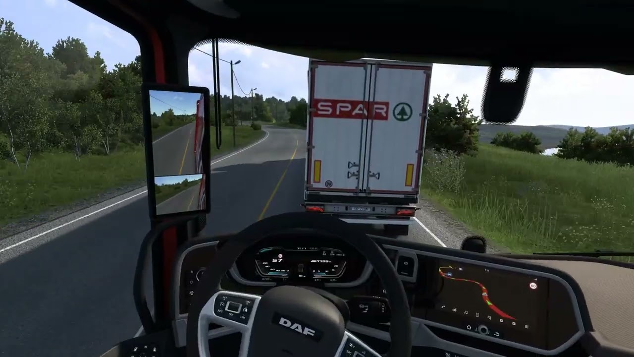 [Euro Truck Sim 2] Kiruna - Alta (Teil 3) mit dem LKW. Öl-Temperatur hoch und Steile abfahrt!!!
