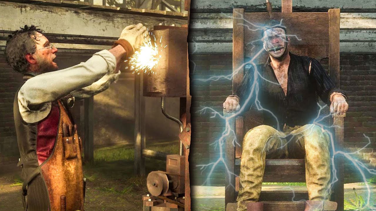 Electric Chair Gone Wrong! Red Dead Redemption 2 YouTube