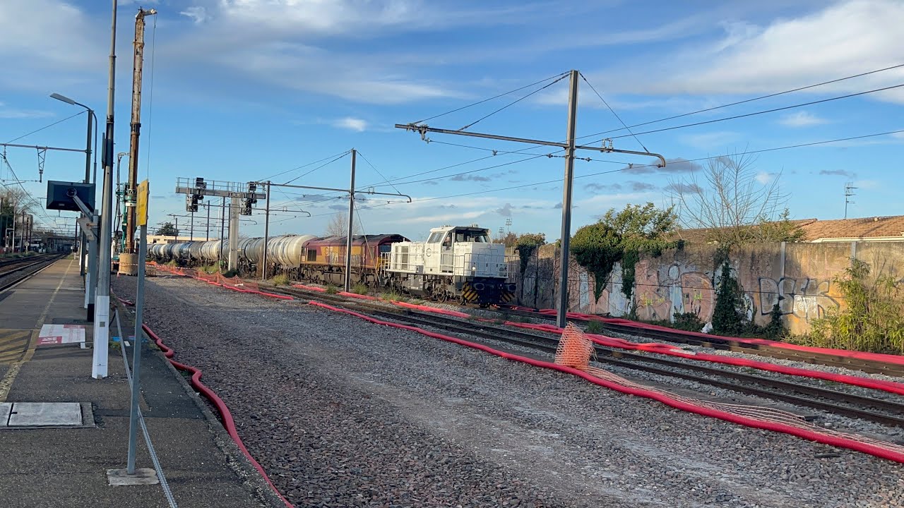 Des circulations très intéressantes à Begles et Bordeaux Saint Jean ( class66 + G1000 ECR ) 