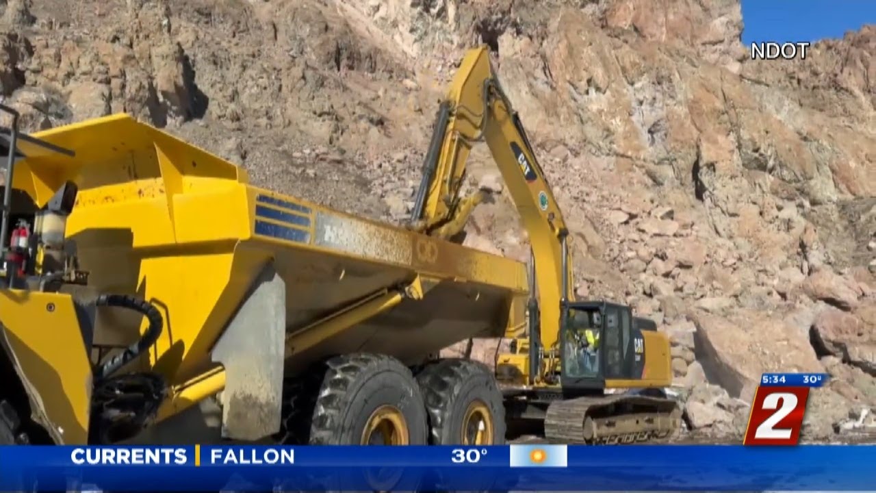 Landslide Emergency Work Begins At State Route 208 In Lyon County YouTube