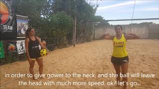First Steps Playing Footvolley With Lana Miranda Video 8