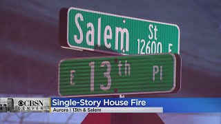 Aurora Firefighters Rush To Burning Home, 6 People Displaced