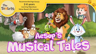 Aesop&#39;s Musical Tales I Fables I Hare and Tortoise I Bedtime Stories I Big Bad Wolf I The Teolets