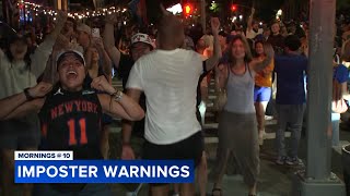Knicks fans warned against merchandise scams