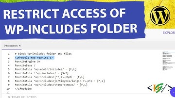 How to Restrict Access to wp-includes Folder and Files in WordPress