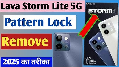 How to Remove Screen Lock setting in Lava Storm Lite 5G/pattern Lock kaise hataye/pattern Lock