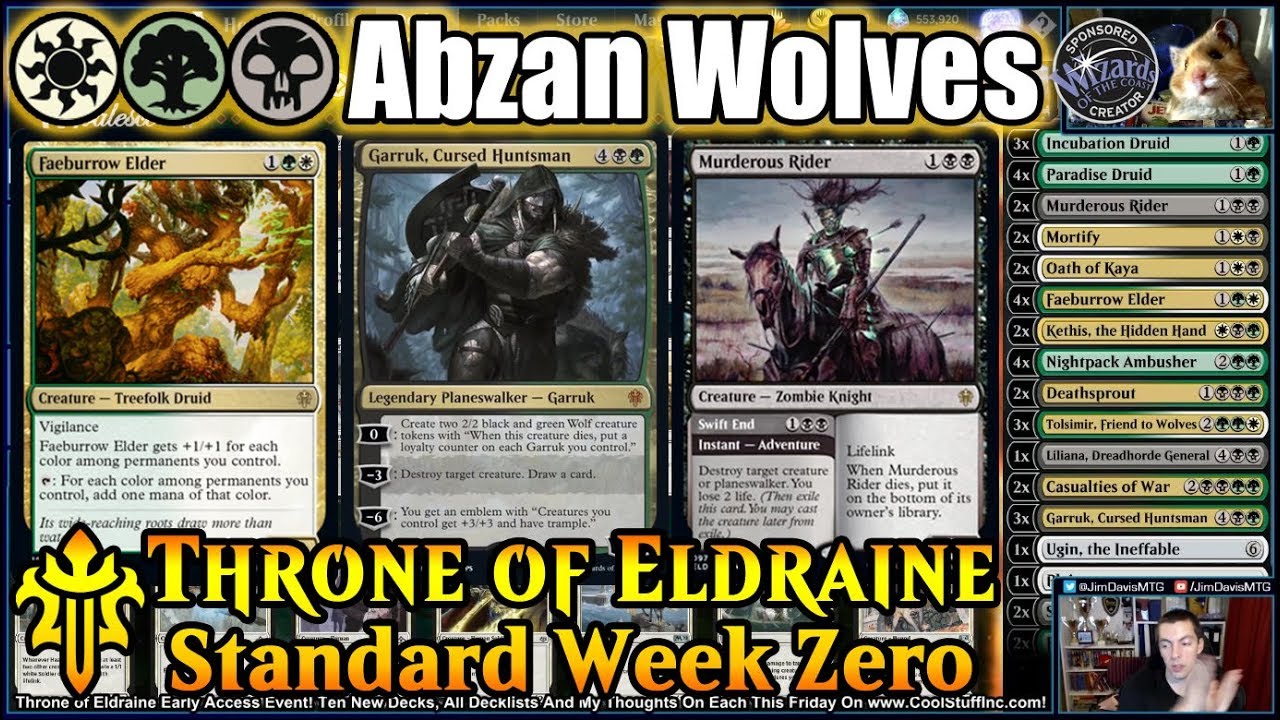 Throne of Eldraine Standard Day Zero: Abzan Wolves! Early Access ...