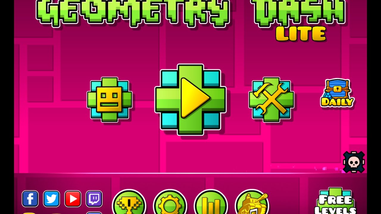 Playing geometry dash level 3 will I win? - YouTube