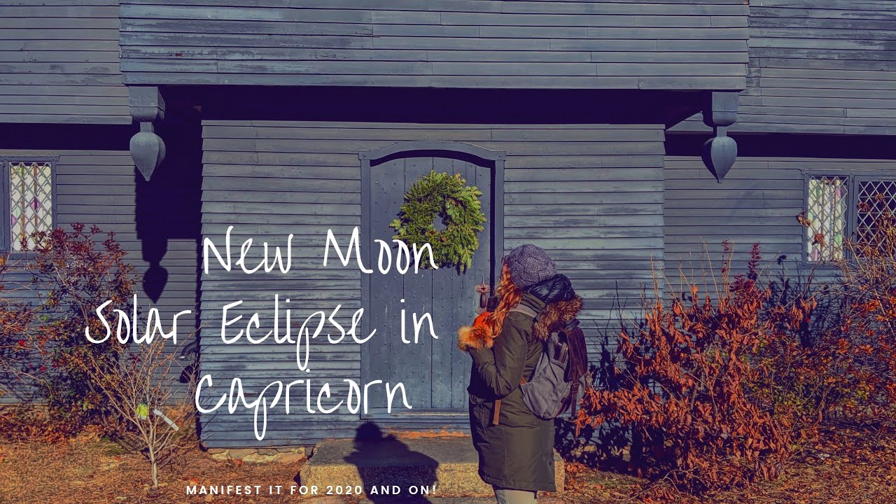 New Moon in Capricorn Solar Eclipse - YouTube