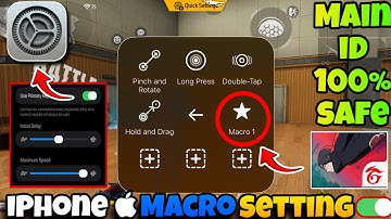 ✅HOW TO ENABLE MACRO ⭕️ IN ANY IOS DEVICE | IPHONE MACRO SETTING FF | IPHONE MACRO FF SETTING ⚙️