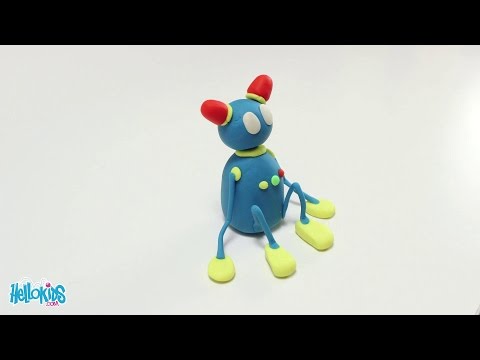 Tutoriel : fabriquer un robot en pâte à modeler (Hellokids)