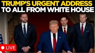 Trump Live Us President Donald Trump Urgent Address To The World From White House Russia China