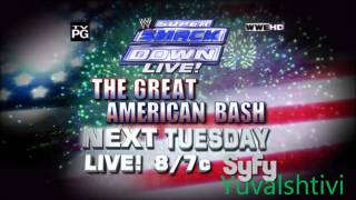 WWE Smackdown 3/7/12 Live The Great American Bash Promo (HD) 720P