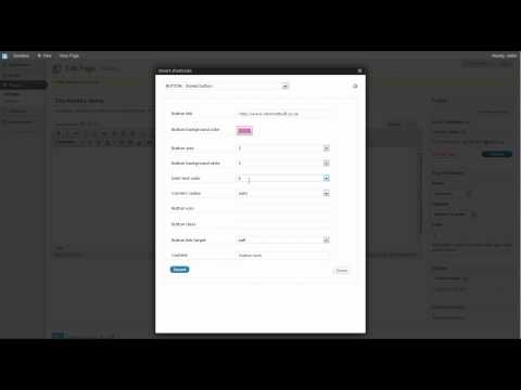 Wordpress CMS Tutorial - Add a button to your webpage