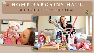 HOME BARGAINS CHRISTMAS HAUL| stocking fillers, gift ideas, Christmas haul