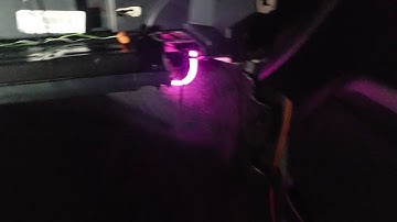 Added passenger floor board ambient lighting 2017 ford fusion