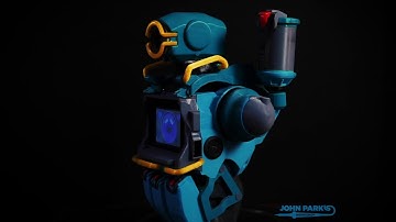 Apex Legends Pathfinder 3D Printed robot turntable @johnedgarpark @sugru @adafruit #apexlegends