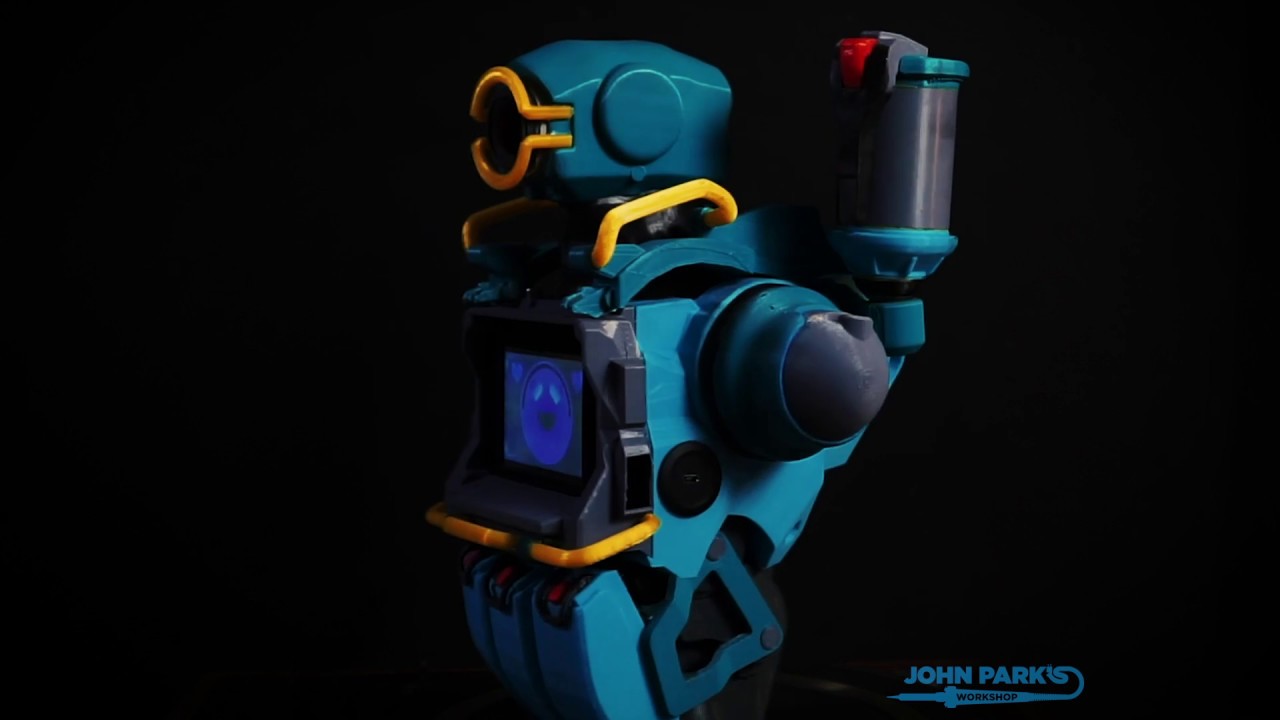 Apex Legends Pathfinder 3D Printed robot turntable @johnedgarpark @sugru @adafruit 