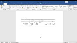 HOW TO CREATE AN APA STYLE TABLE IN MS WORD IN 2024