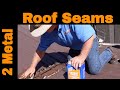 Residential Metal Roof | WATER LEAK Seam Repair | Fixing transition from main to garage roof