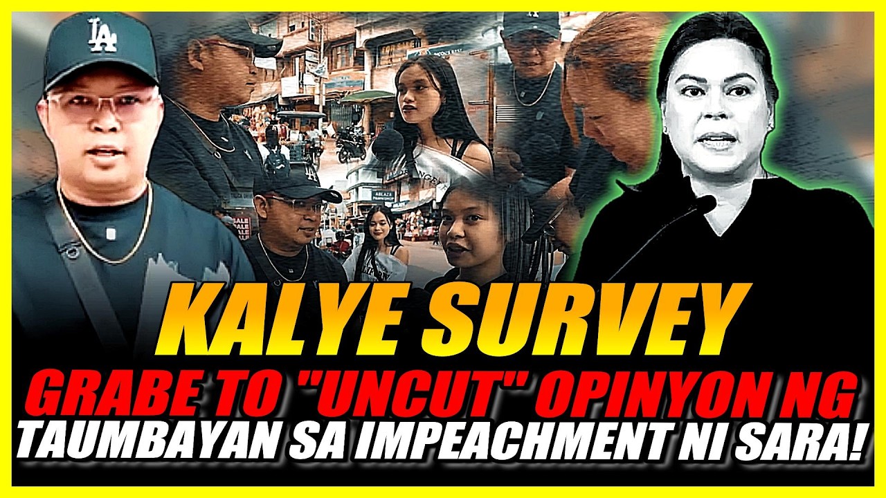 GRABE ANG HATOL NG TAUMBYAN KAY SARA KALYE SURVEY