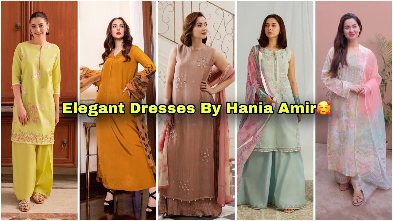 Elegant Dresses By Hania Amir😍| Pakistani dress design| Trendy Dresses| fashion| Party Wear| Latest