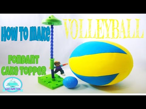 how-to-make-volleyball-fondant-cake-topper-|-kalel