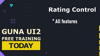 Guna UI2 Rating Control