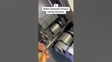 3-roller hydraulic thread rolling machine #knurling #screws #machine #mechanical #cnc #threadrolling