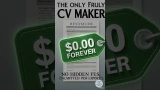 Free CV maker 2026 App link in description #resume #resumetips #freeresumebuilder #shorts