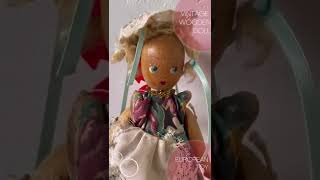 Vintage wooden doll - European