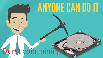 How to burstcoin mine with your hard drive