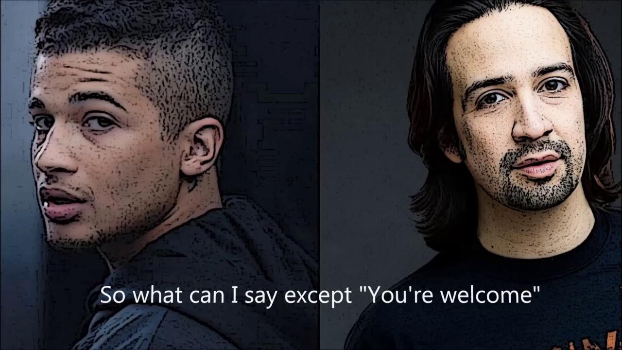 Moana You Re Welcome Jordan Fisher Lin Manuel Miranda Version Lyric Moana You're Welcome - (Jordan Fisher and Lin-Manuel Miranda