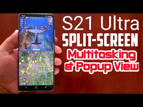 Samsung Galaxy S21 Ultra 5G Split Screen Multitasking & Popup Window Use Any 3 Apps At The Same Time