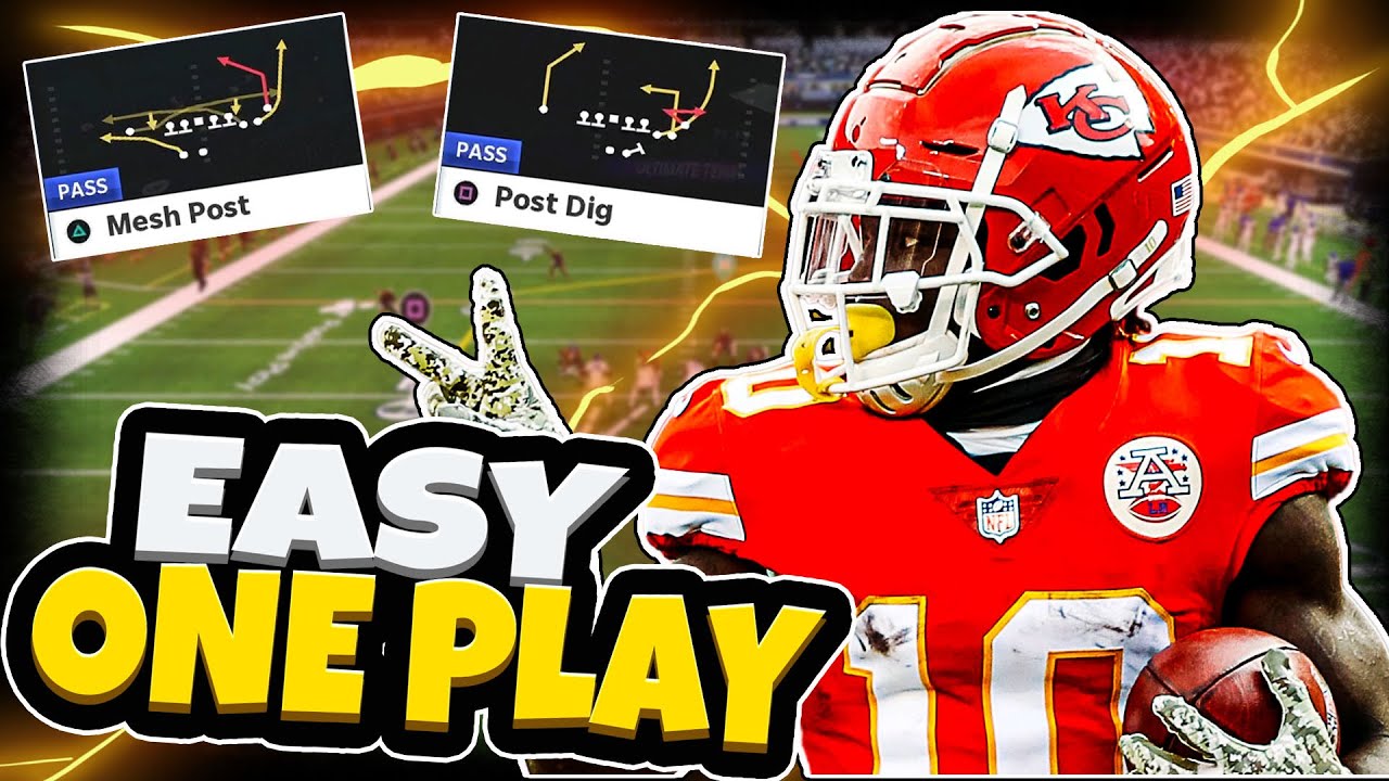 НОВИНКА*✌ ПРОСТОЙ тачдаун в Madden 21 за один розыгрыш!! (Схема нападения с использованием комбин...