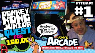 John's Quest for 100,000 pts on Donkey Kong Junior Arcade - Gameplay, Strategy screenshot 5