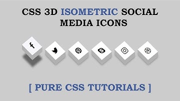 CSS 3D Layered Social Media Icon Hover Effects | HTML & CSS | 2020