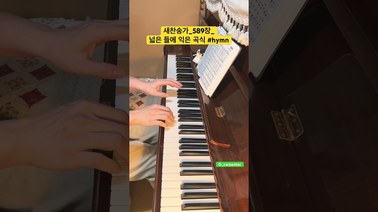 새찬송가_589장_넓은 들에 익은 곡식 #shorts #hymn