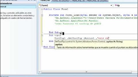 USO DE ToolTip EN VISUAL BASIC ( Explicación en Español) by fokyyea