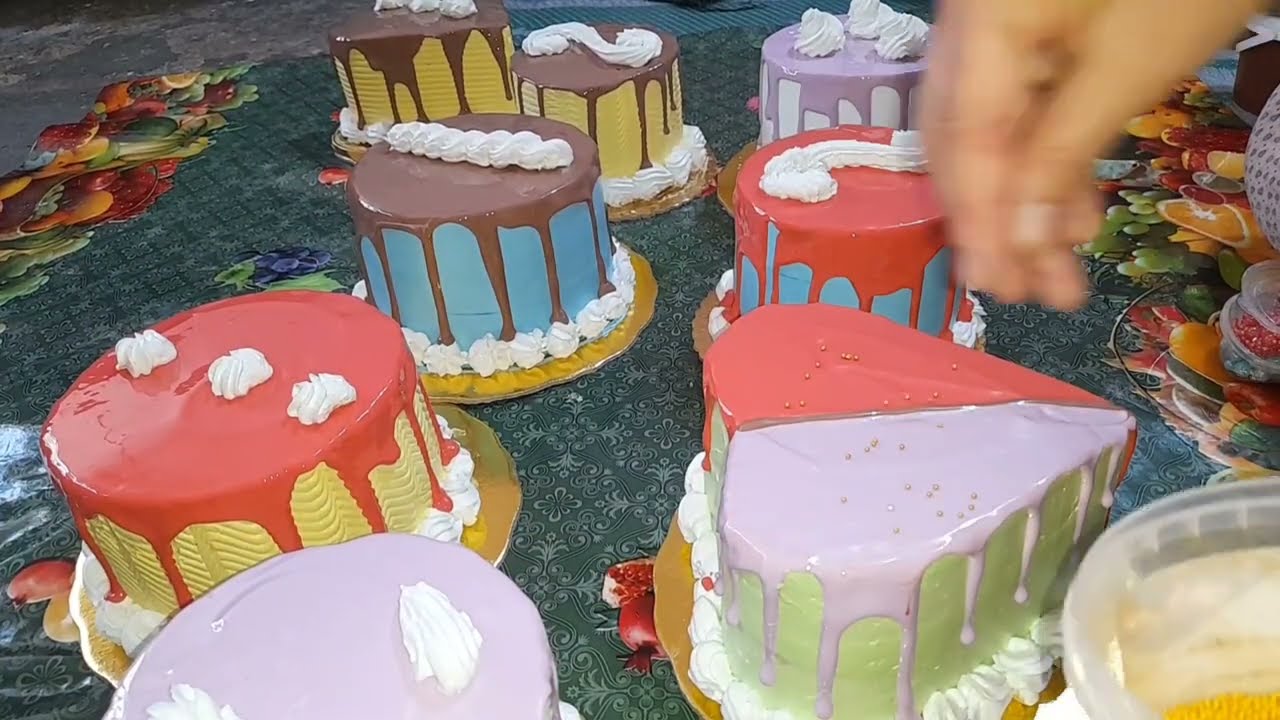 تزين كيك محلات كلش سهل 🎂🎂💪