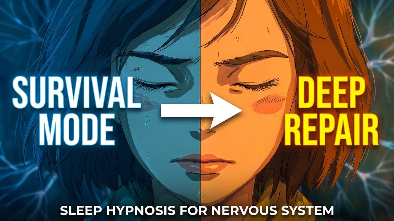 Sleep Hypnosis for Nervous System Restoration (Black Screen) | Deep Calm and Healing Rest